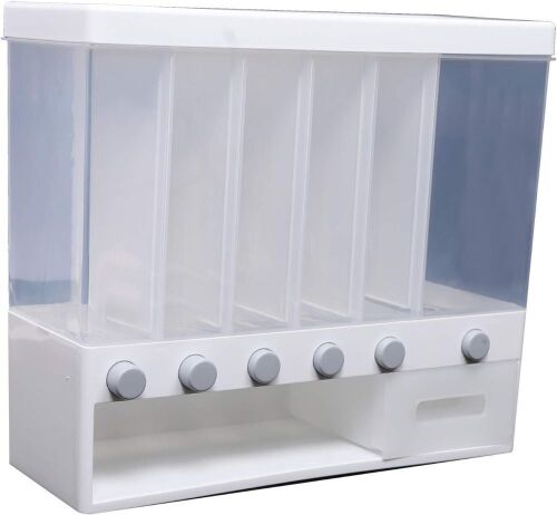 Wall-Mounted 6 Grid Dry Food Dispenser  - Lot 623