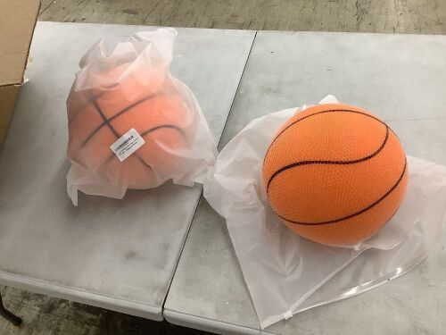 Lot of (2) Silent Foam Basketball for Dribbling Indoor - Lot 626