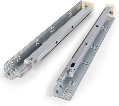 Sliver Full Extension Soft Close Drawer Slides, 18 Inch, 12 Pair - Lot 753
