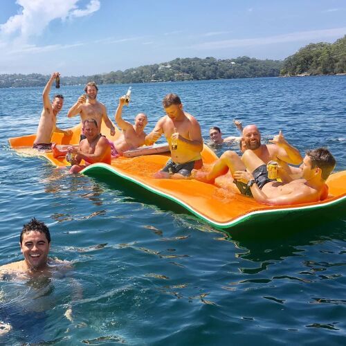 Odaof 12' x 6' 3-Layer Foam Floating Water Mat  - Lot 42