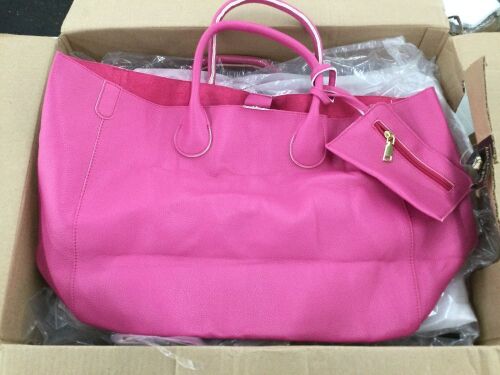 Lot of (7) Large Pink Handbags  - Lot 683