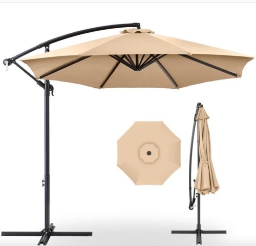 Offset Hanging Patio Umbrella - 10ft - Lot 132