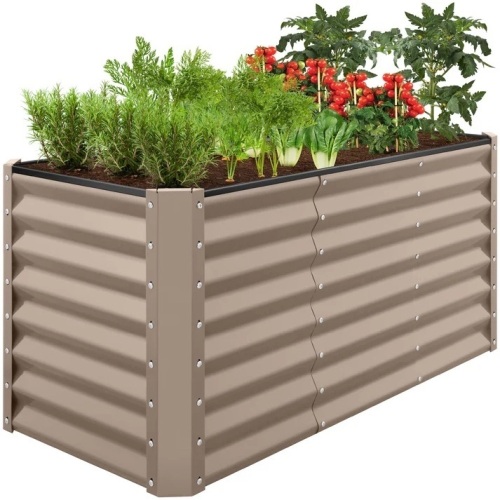 Outdoor Metal Raised Garden Bed for Vegetables, Flowers, Herbs - 4x2x2ft - Lot 173