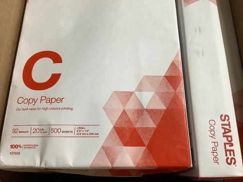 7 reams legal size paper - Lot 293a