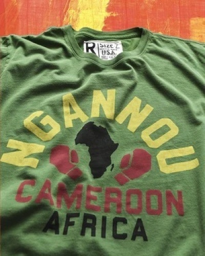 Ngannou Cameroon Green TeeMedium - Lot 267