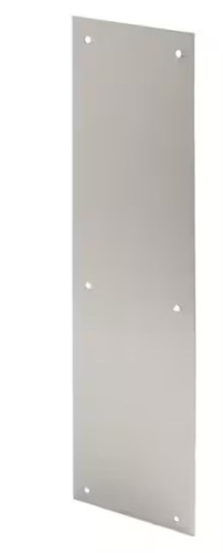 4 in. x 16 in., Stainless Steel, Door Push Plate - Lot 374