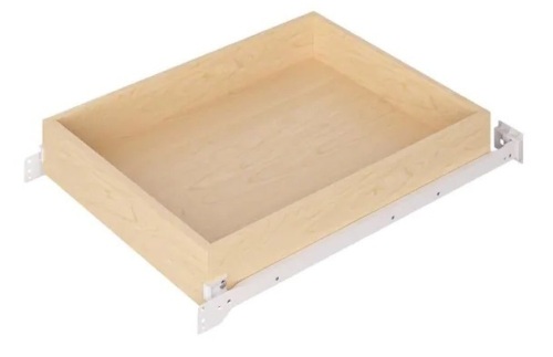 14 in. W x 3.5 in. H Cabinet Roll-Out Tray Kit in Natural Maple - Lot 404