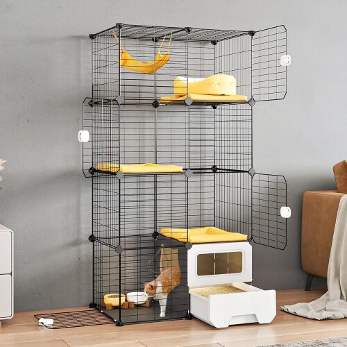 Oneluck Cat Cage with Litter Box DIY - Lot 7361