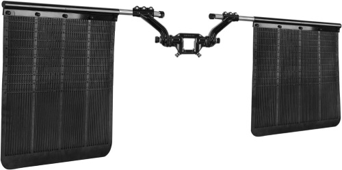 00108 Mud Flaps for Trucks, 2" Hitch Mounted Mudflaps, Protects Trailers from Scratches from Road Gravel. Hitch Mounted Mudflaps is Adjustable in Width and Height for a Wide Range of Vehicle Types - Lot 7463