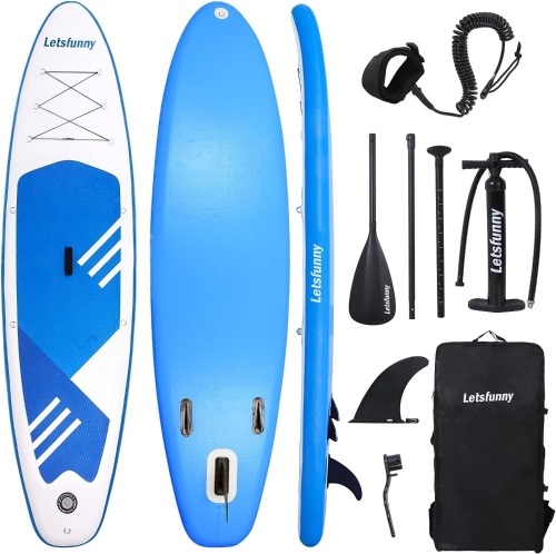 Inflatable Stand Up Paddle Board with Premium SUP Accessories & Carry Bag Adult Standing Boat - Lot 7469