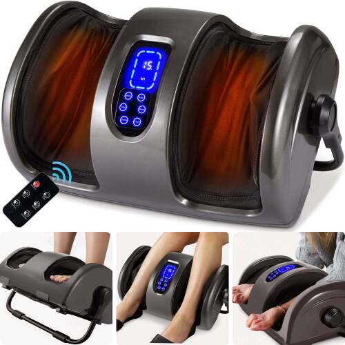 Reflexology Shiatsu Foot Massager w/ High-Intensity Rollers, Remote Control - Lot 7802