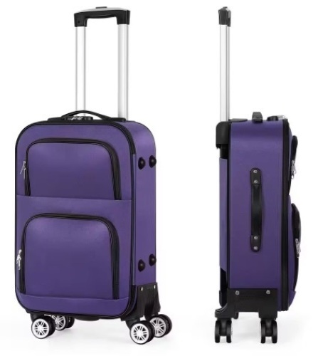 1-Carry on Luggage Bag, Softside Suitcase Spinner Luggage with Lock - Lot 7826