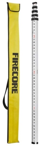 Firecore 16-Foot Aluminum Grade Rod - 10ths, 5 Sections Telescopic - Lot 7605