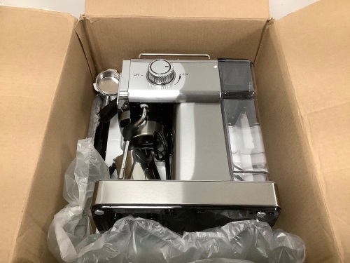 Espress Machine, 20 Bar Espresso Maker w/ Milk Frother Steam Wand - Lot 7987