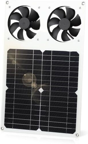 SUNYIMA Solar Panel Fan Kit, 12W - Lot 513