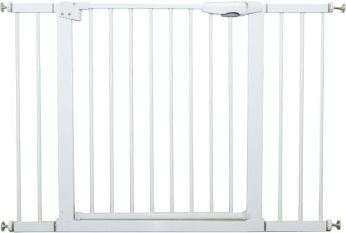  30"-32.5" Extra Wide Baby Safety Dog Gate for Stairs Easy Walk Thru Auto Close - Lot 573