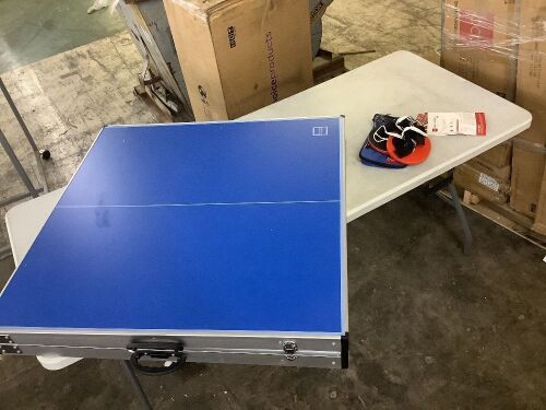 Portable Ping Pong Table Tennis Game Set - Lot 187