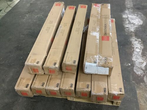 Lot of (12) 7.5' Patio Umbrellas, Some Solar LED - Uninspected  - Lot 237