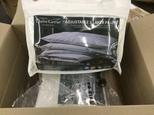 Lot of (2) Three Geese Adjustable 3 Layer Pillow - Lot 703