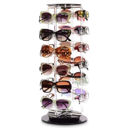 MOOCA Acrylic Rotating Sunglasses Display, 24 Pairs  - Lot 441