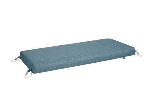 Classic Accessories Duck Covers Weekend 42 in. W x 18 in. D x 3 in. Thick Rectangular Outdoor Bench Cushion in Blue Shadow - Lot 447