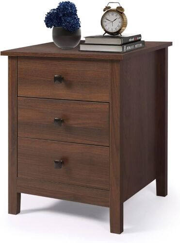 Wooden Night Stand with 3 Drawers - Lot 185