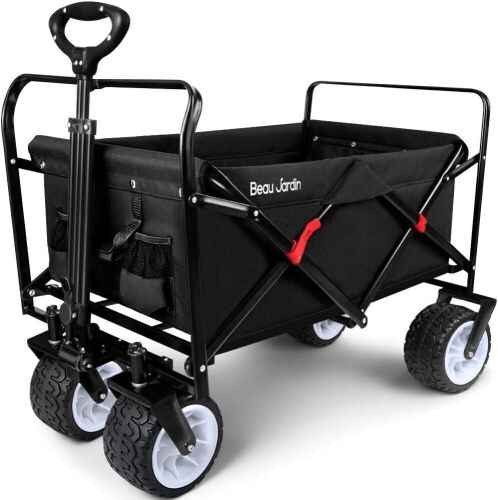 BEAU JARDIN Folding Beach Wagon Cart  - Lot 155
