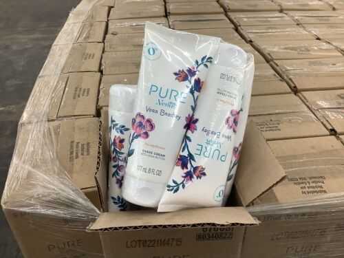 Pallet of (414) Cases of Pure by Gillette Venus Vera Bradley Honeyflower Shave Cream, 6 per Case - Lot 85