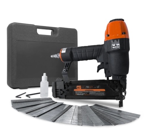 WEN 61723K 18-Gauge 3/8-Inch to 2-Inch Brad Nailer with Carrying Case and 2000 Nails - Lot 103