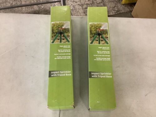 Lot of (2) Impact Sprinkler with Tripod Base  - Lot 648