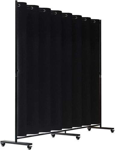 Adjustable Rolling Room Divider, 7 ft x 10 ft - Lot 548