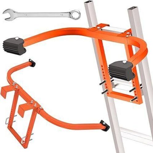  Heavy Duty Steel Ladder Roof Hook Ladder Stabilizer with Wing Span/Wall Extension Accessory - Lot 198