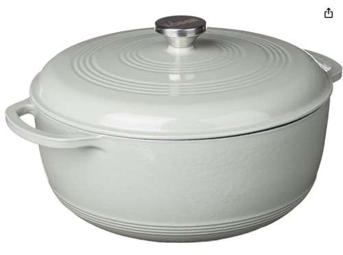 Lodge 7.5 Quart Enameled Cast Iron Dutch Oven with Lid – Dual Handles  - Lot 463
