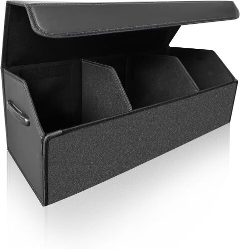Car Trunk Organizer, Extra Large, Magnetic Lid, Collapsible and Adjustable  - Lot 134
