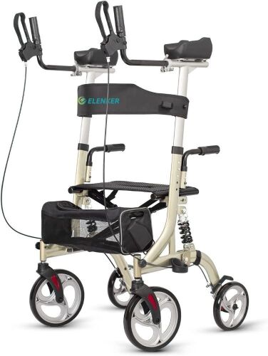 ELENKER Upright Rollator Walker  - Lot 234