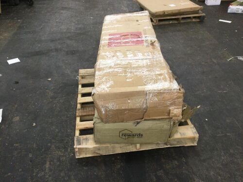Lot of (2) 3-Seat Outdoor Canopy Swing Glider - 1 New w/ Cut Frame, 1 Unknown  - Lot 310