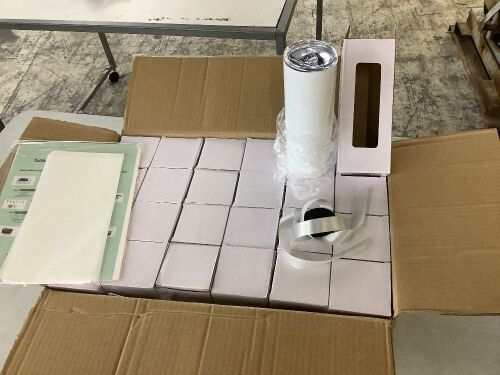 24 Pack Skinny Sublimation Tumblers 20 oz  - Lot 532