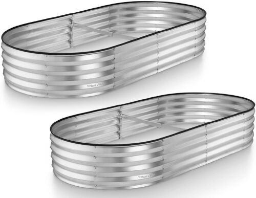  Galvanized Raised Garden Beds, 6×3×1 ft, 2 Pack   - Lot 535