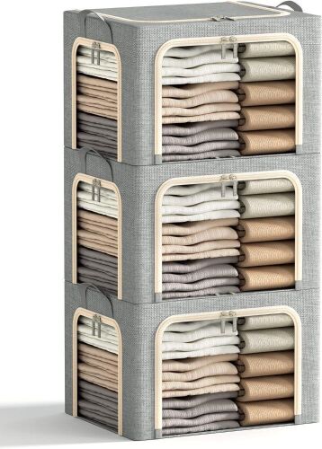 Furnhome Clothes Storage Bins, 3 Pc - Lot 255