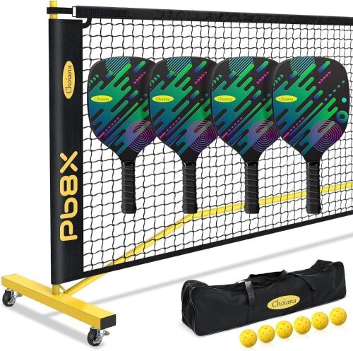 Pickleball Net Set with Paddles, Balls, & Carry Bag  - Lot 552