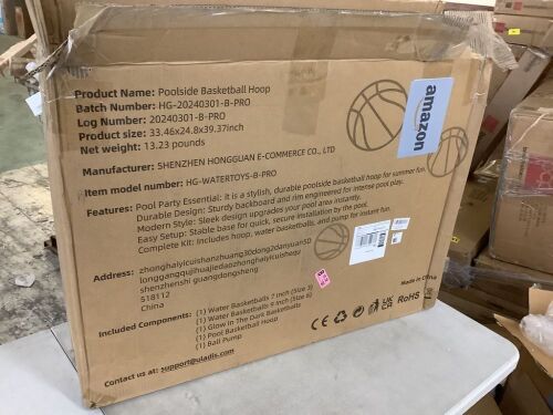 Poolside Basketball Hoop  - Lot 636