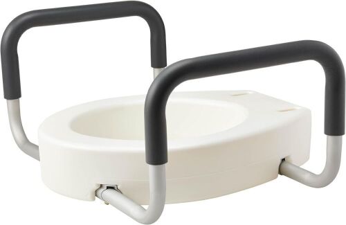  Medline Toilet Seat Riser with Arms, Standard  - Lot 644