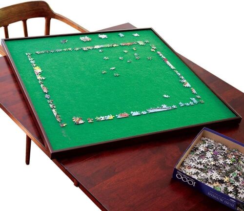 Bits and Pieces Square Spinning Lazy Susan Puzzle Table, Fits 1500 Piece Puzzle  - Lot 754