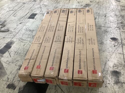 Lot of (6) 10' Solar LED Patio Umbrellas - Uninspected - Lot 756