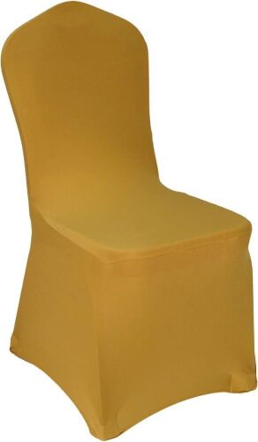 Gold Spandex Chair Covers, 50 pc  - Lot 407