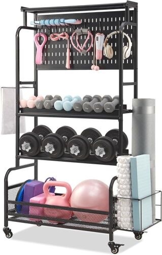 Lauren&Harold Gym Equipment Organizer Rack  - Lot 414
