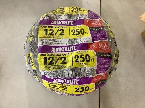 Southwire Armorlite 250-ft 12/2 Solid Aluminum MC (Metal Clad) Cable - Lot 735