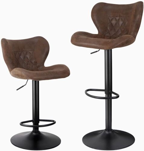  SOMPOK Counter Height Adjustable 24-33 inch Bar Chairs, Set of 2  - Lot 85