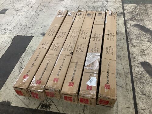 Lot of (6) 10' Solar LED Patio Umbrellas - Uninspected  - Lot 582
