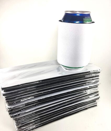 White Slap Can Cooler Blanks,Sublimation or Vinyl, 100 pc  - Lot 682